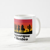 Vintag Albuquerque New Mexico Kaffeetasse (VorderseiteRechts)