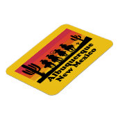 Vintag Albuquerque New Mexico Magnet (Linke Seite)