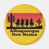 Vintag Albuquerque New Mexico Magnet (Vorne)