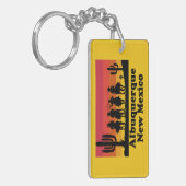 Vintag Albuquerque New Mexico Schlüsselanhänger (Vorderseite links)