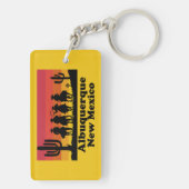 Vintag Albuquerque New Mexico Schlüsselanhänger (Rückseite)