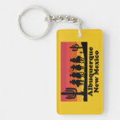 Vintag Albuquerque New Mexico Schlüsselanhänger (Vorderseite)