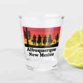Vintag Albuquerque New Mexico Schnapsglas (Vorderseite)