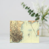 Vintag Alcatraz San Francisco Karte (Stehend Vorderseite)