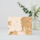 Vintag Alcatraz San Francisco Karte (Stehend Vorderseite)