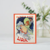 Vintag Alcazar d'été Lidia und Postkarte (Stehend Vorderseite)