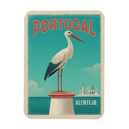 Vintag Alentejo Portugal Magnet (Vertikal)