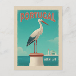 Vintag Alentejo Portugal Postkarte
