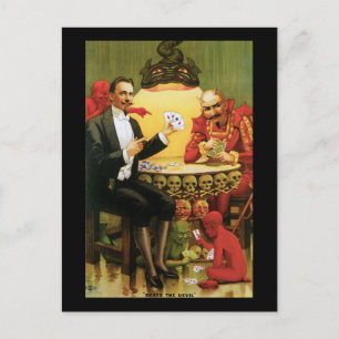 Vintag Alexander Fredrik "Beats the Devil" Postkarte