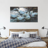 Vintag Alexander Koester Eleven Ducks im Westen Leinwanddruck (Insitu (Schlafzimmer))