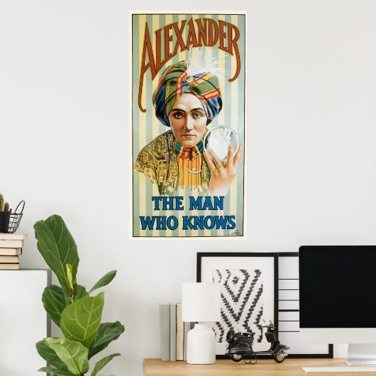 Vintag Alexander Magician Poster 1915 (Heimbüro)