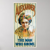 Vintag Alexander Magician Poster 1915 (Vorne)