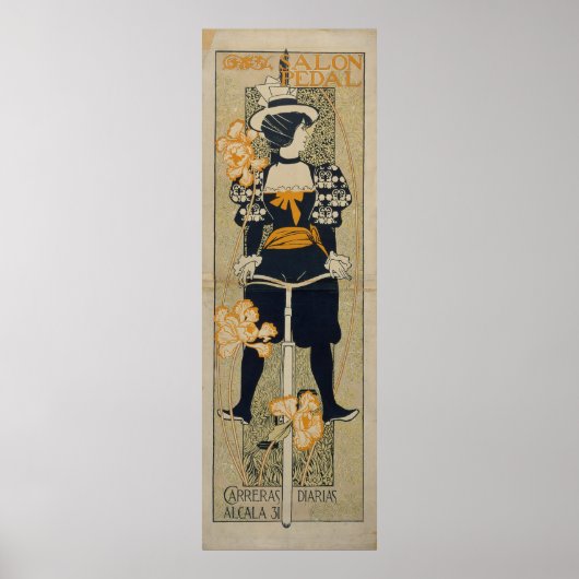 Vintag Alexandre de Riquer Salon Pedal Modernism Poster (Vorne)