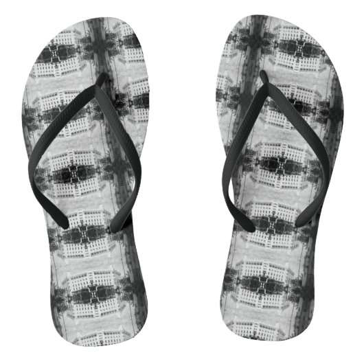 Vintag Algerien Algier Post-Gebäude Badesandalen (Fußbett)