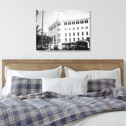 Vintag Algerien Algier Post-Gebäude Leinwanddruck (Insitu (Schlafzimmer))