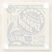 Vintag Ali Baba Seance & Spook Show Glasuntersetzer (Rückseite)