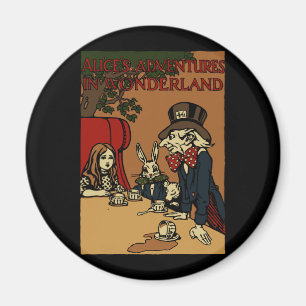 Vintag Alice Cover Mad Tea Party Magnet