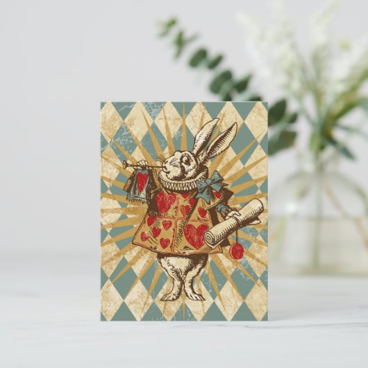 Vintag Alice White Kanbit Postkarte (Stehend Vorderseite)