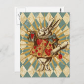 Vintag Alice White Kanbit Postkarte (Vorne/Hinten)