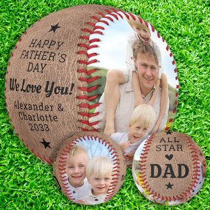 Vintag All Star VATER Custom 2 Foto Vatertag Baseball