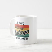 Vintag alle Originalteile Kaffeetasse (Vorderseite Links)