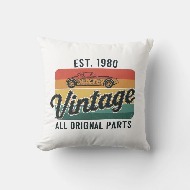 Vintag alle Originalteile Kissen (Vorderseite)