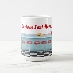 Vintag alles amerikanische Restaurant Kaffeetasse