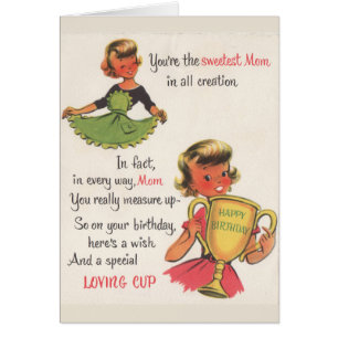 Vintag - alles Gute zum Geburtstag zur süßesten