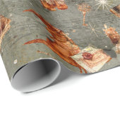 Vintag Alles Magisch Geschenkpapier (Rolleneckpunkt)