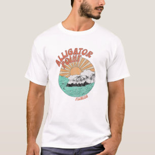 Vintag Alligator Point Florida Palm Trees FL Retr T-Shirt