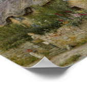 Vintag Allingham Mutter Kind, das eine Hütte betri Poster (Ecke)