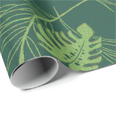 Vintag Aloha Gift Wrap | Lau Barkcloth Green Geschenkpapier (Rolleneckpunkt)