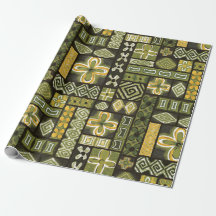 Vintag Aloha Gift Wrap | Pua Green