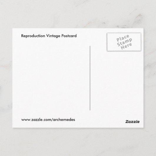 Vintag Aloha Postkarte (Rückseite)