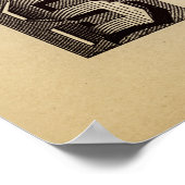 Vintag Alphabet/Monogramm Poster (Ecke)