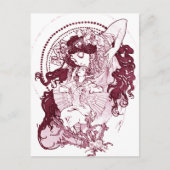 Vintag Alphonose Mucha Art Postkarte (Vorderseite)