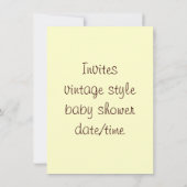 Vintag Alphonse Mucha Einladung (Rückseite)