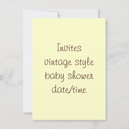 Vintag Alphonse Mucha Einladung (Rückseite)