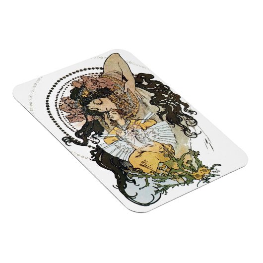 Vintag Alphonse Mucha Magnet (Rechte Seite)