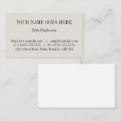 Vintag, altmodisch, Beruflich Visitenkarte (Vorne/Hinten)