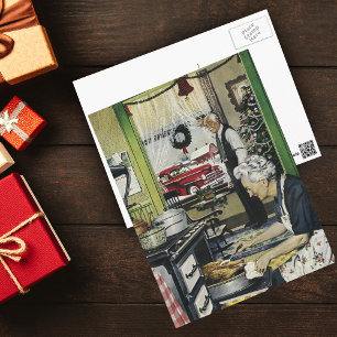 Vintag altmodische Zuhause Kitchen Weihnachten Pos