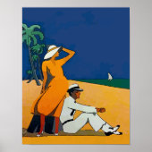 Vintag am Strand Poster (Vorne)
