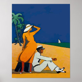 Vintag am Strand Poster