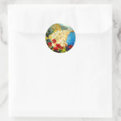 Vintag Amalfi Italien Europa Reisen Runder Aufkleber (Tasche)