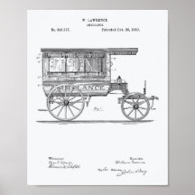 Vintag Ambulance 1889 Weißbuch zum Patentwesen