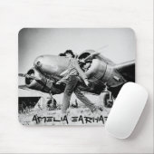 Vintag Amelia Earhart Foto Mousepad (Mit Mouse)