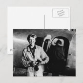 Vintag Amelia Earhart Foto Postkarte (Vorne/Hinten)