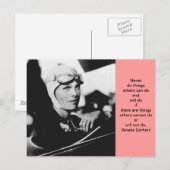 Vintag Amelia Earhart Foto Postkarte (Vorne/Hinten)