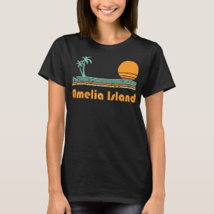 Vintag Amelia Island Beach Sunset T-Shirt