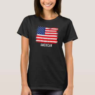 Vintag America Flag American Roots for Men & Wome T-Shirt